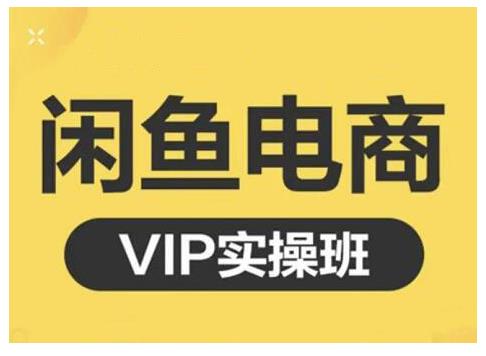 闲鱼电商零基础入门到进阶VIP实战课程，帮助你掌握闲鱼电商所需的各项技能-知一项目网