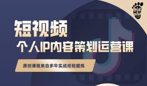 抖音短视频个人ip内容策划实操课，真正做到普通人也能实行落地-知一项目网