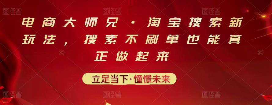 电商大师兄·淘宝搜索新玩法，搜索不刷单也能真正做起来-知一项目网