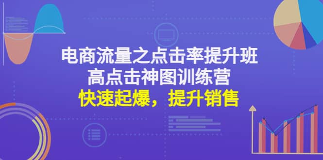 电商流量之点击率提升班 高点击神图训练营：快速起爆，提升销售-知一项目网