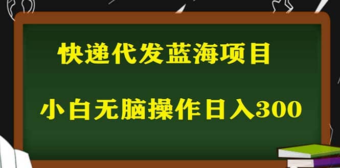 2023最新蓝海快递代发项目，小白零成本照抄-知一项目网