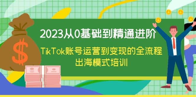 2023从0基础到精通进阶，TikTok账号运营到变现的全流程出海模式培训-知一项目网