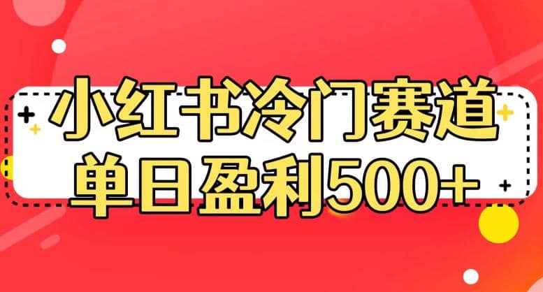 小红书冷门赛道，单日盈利500 【揭秘】-知一项目网