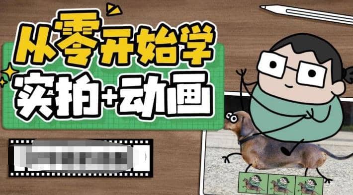 从零开始学实拍加动画，实拍加动画创意教程（49节视频课）-知一项目网