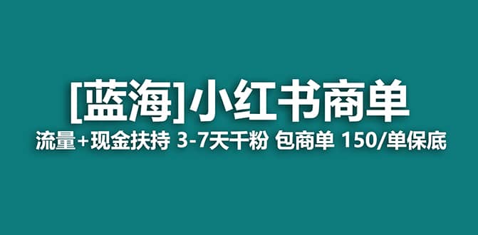 2023蓝海项目【小红书商单】流量 现金扶持，快速千粉，长期稳定，最强蓝海-知一项目网