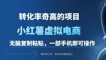 一单49.9，转化率奇高的项目，冷门暴利的小红书虚拟电商-知一项目网